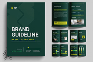 Brand Guidelines Book Template, a Brochure Template by MightyDesign