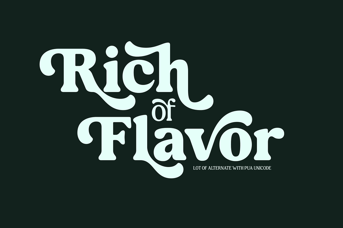 Meaty Nineties - Modern Retro, a Serif Font by Holyline Design (Photo 3 of 15)