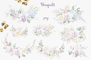 Watercolor flowers Orchids clipart, an Illustration by Yuliya Art (Thumbnail 5 of 18)