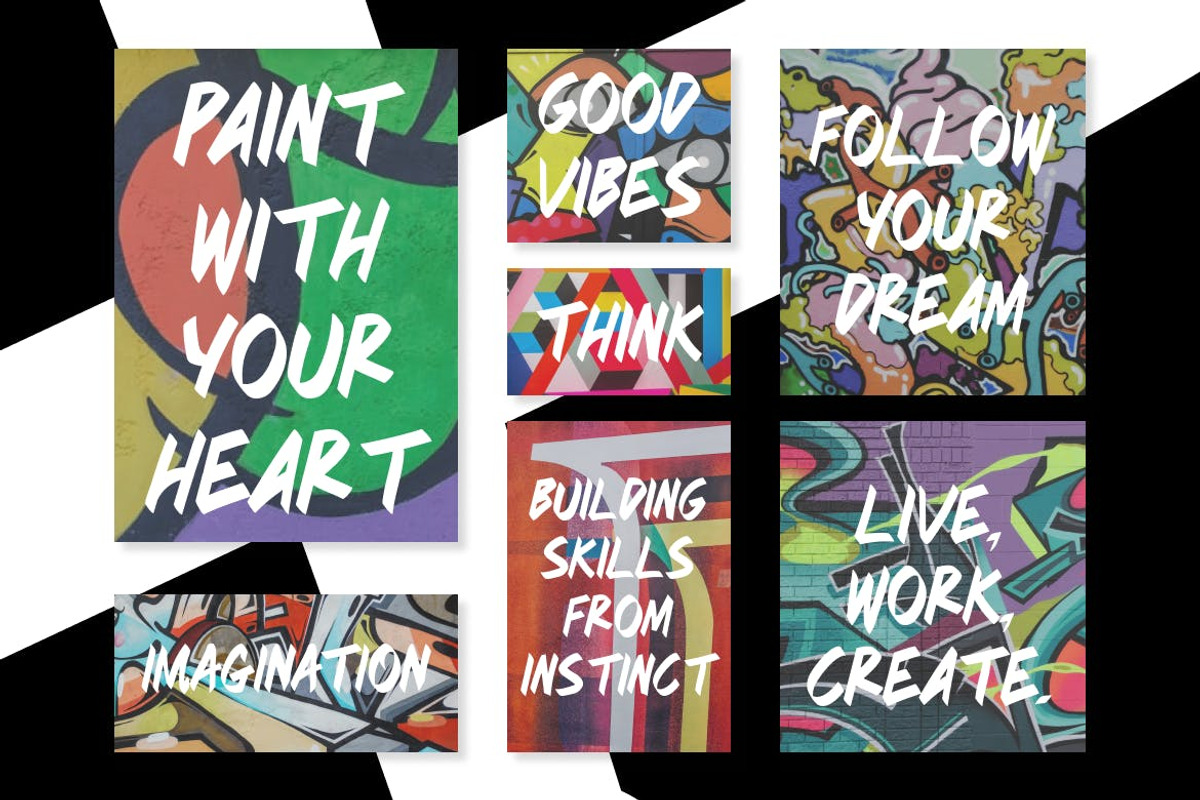 RIVERBANK - Aggressive Graffiti Font, a Sans Serif Font by TokoPress (Photo 8 of 10)