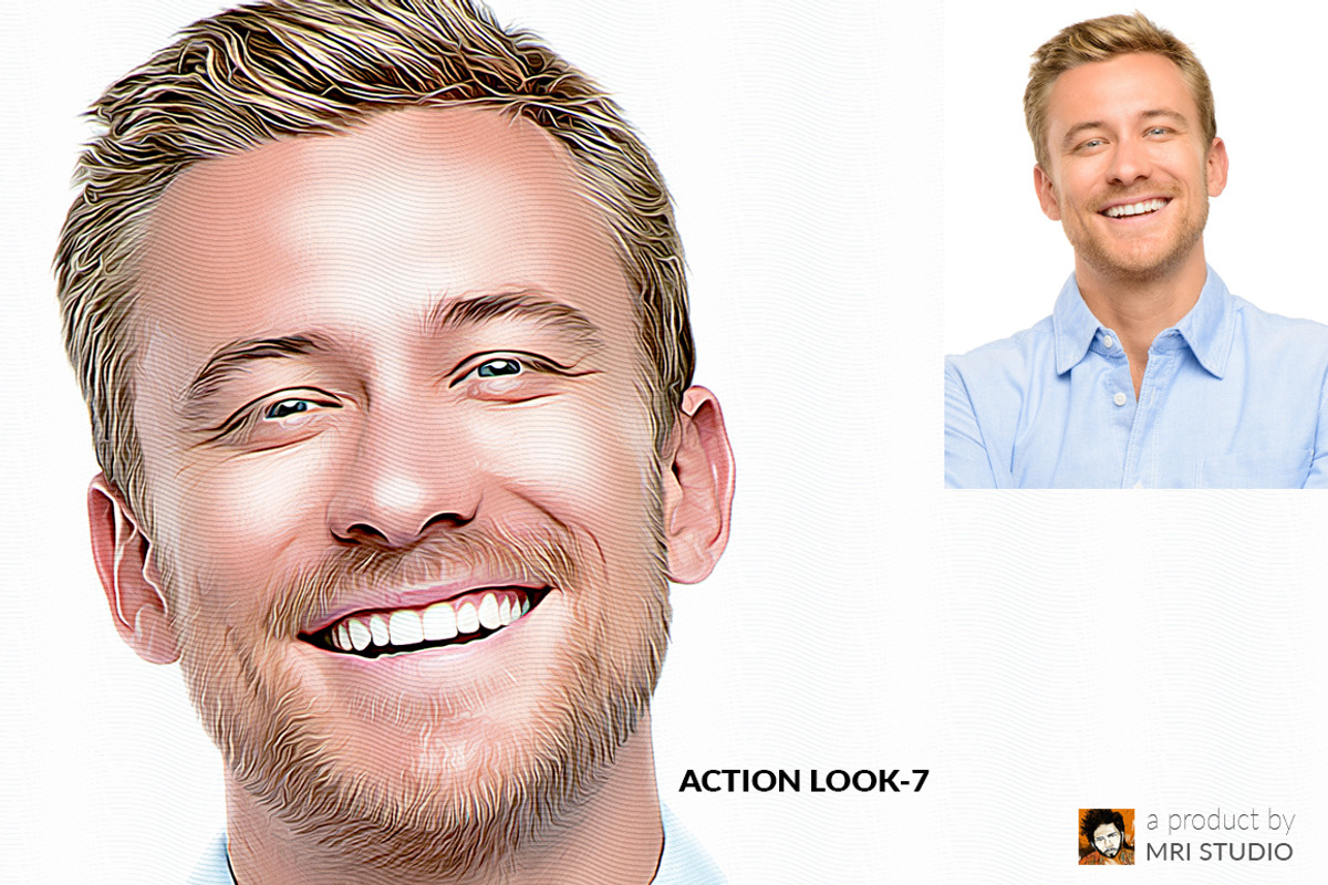 Oil Poster Art Photoshop Action, a Brushes & More by MRI STUDIO (Photo 8 of 8)