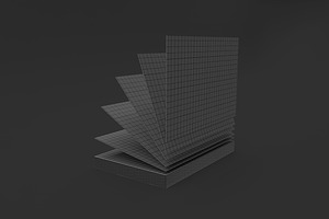 Dark Business Cards Mockup, an Advertising Mockup by Qaleb Studio