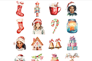 Christmas Time clipart, an Illustration by CraftCrateShop (Thumbnail 4 of 5)