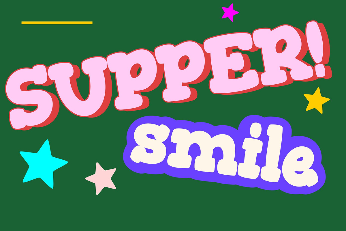 chubby vintage cute display font, a Slab Serif Font by nicollr's store (Photo 2 of 3)