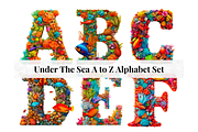 Under The Sea Alphabet Letters, a Decorative Illustration by Creative Art By SamM (Thumbnail 1 of 10)