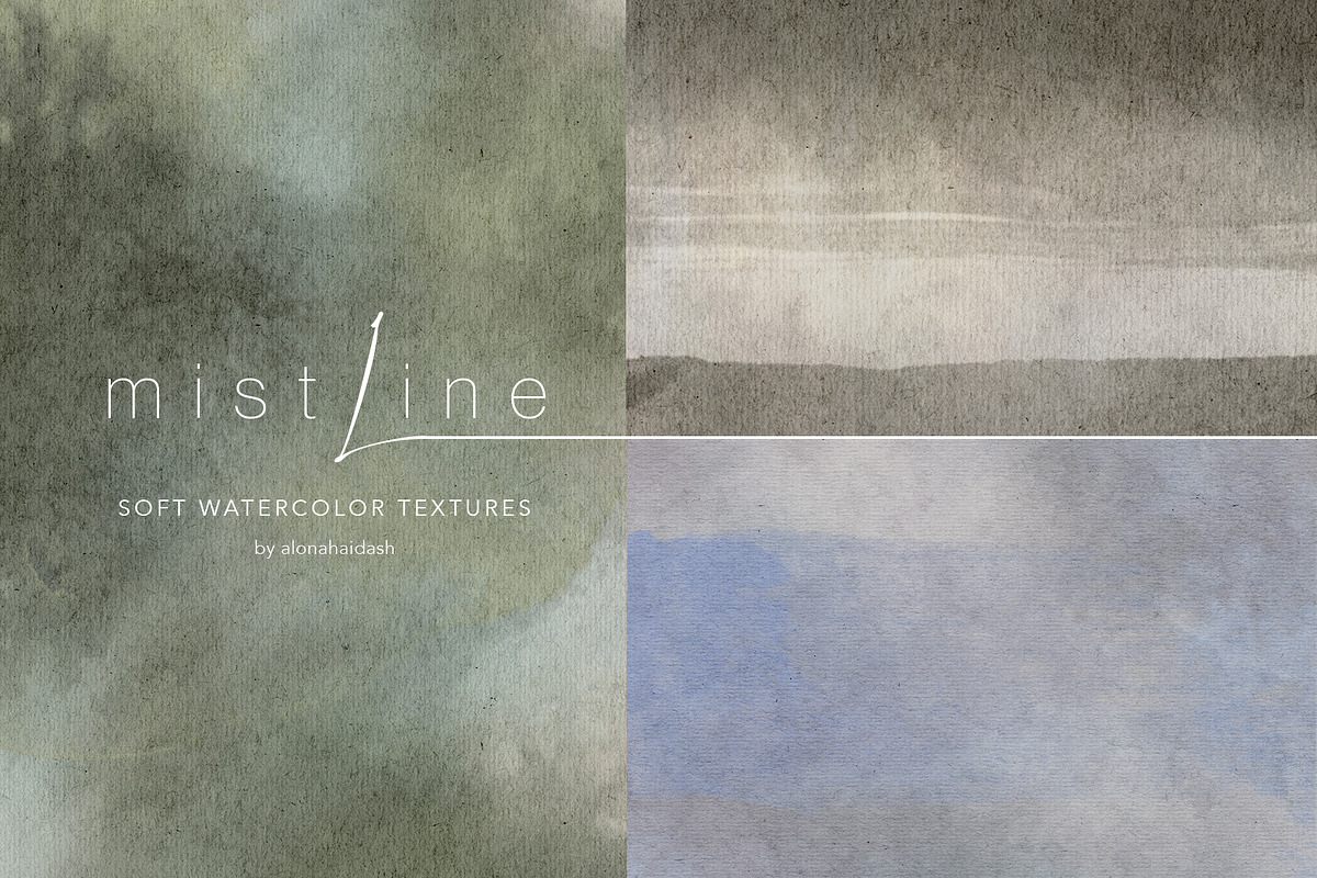 Mistline Soft Watercolor Backgrounds, a Background Graphic by alonahaidash (Photo 1 of 14)
