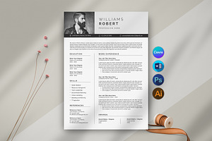 Canva Resume Template, a Resume Template by DesignDevisers
