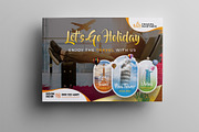 Travel & Vacation Flyer Template, a Flyer Template by DesignsLab (Thumbnail 1 of 4)