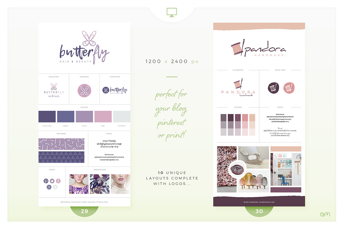 Brand Boards / Style Tiles VOL 3, a Templates & Theme by AM Studio (Photo 9 of 11)