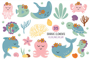 Cute Sea Life Collection