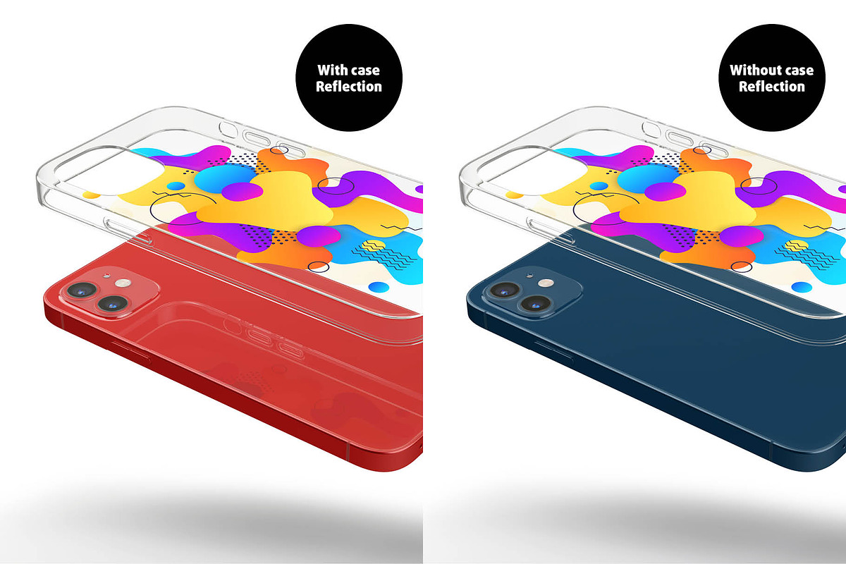 Phone 12 Clear Case, an iPhone Mockup by Colatudo Store (Photo 5 of 8)