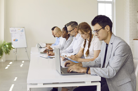 Group of busy colleagues are, a Business Photo by StudioRomantic