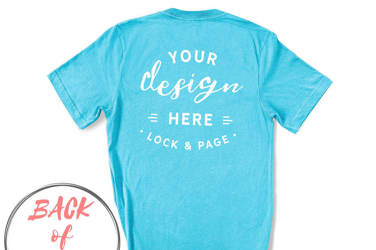 Back Of T-Shirt BC3001 Mockup Bundle, a Shirt Mockup by lock and page (Photo 87 of 88)