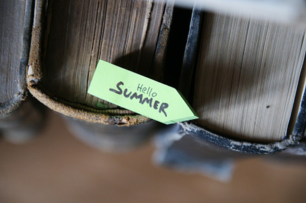 Hello summer creative concept.