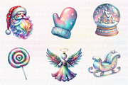 Iridescent Christmas Sublimation Cli, an Illustration by CreationArt (Thumbnail 6 of 6)