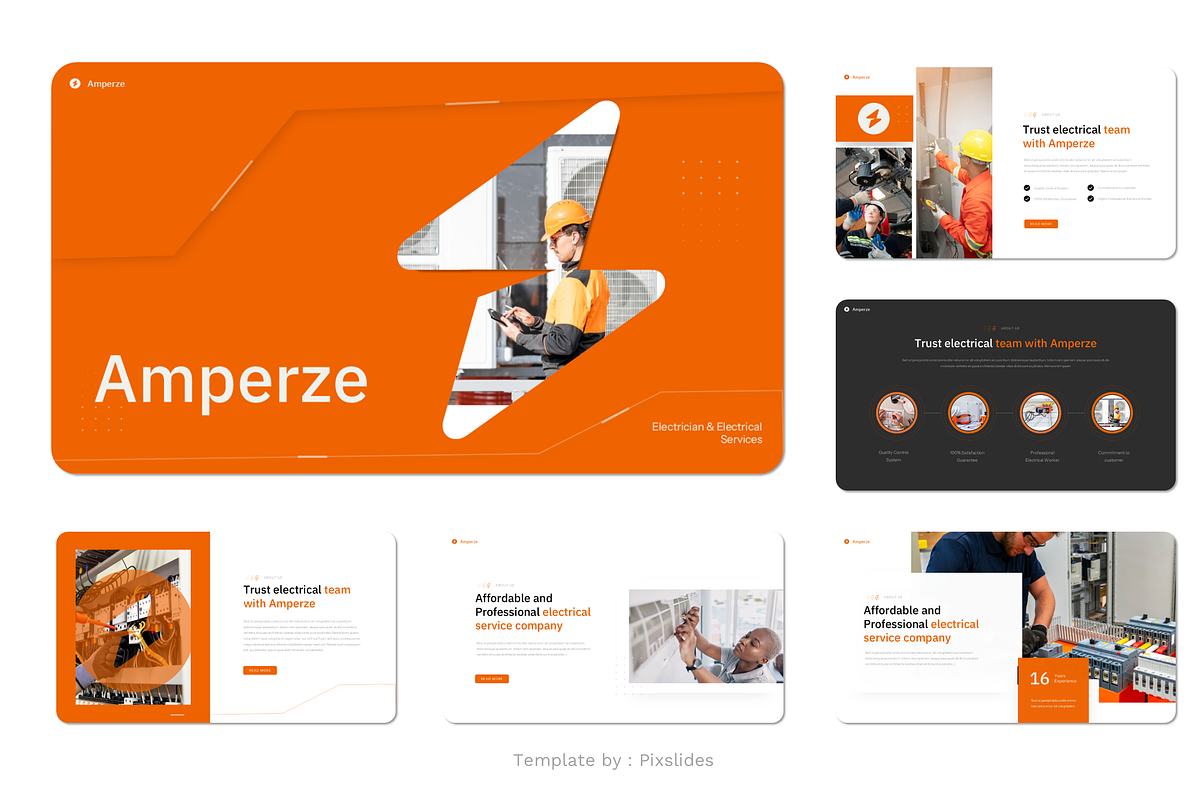 Electrician & Electrical PowerPoint, a Presentation Template by Pixslides (Photo 2 of 4)