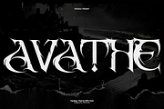 Avathe – Dark Fantasy RPG Font, a Blackletter Font by Inviline.co (Thumbnail 1 of 16)