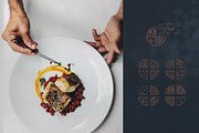 Modern Art Deco Seafood Art, an Outline Icon by Anna (Thumbnail 2 of 6)