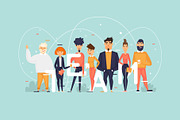 Business characters, team, about us., a Person Illustration by Podis (Thumbnail 3 of 3)
