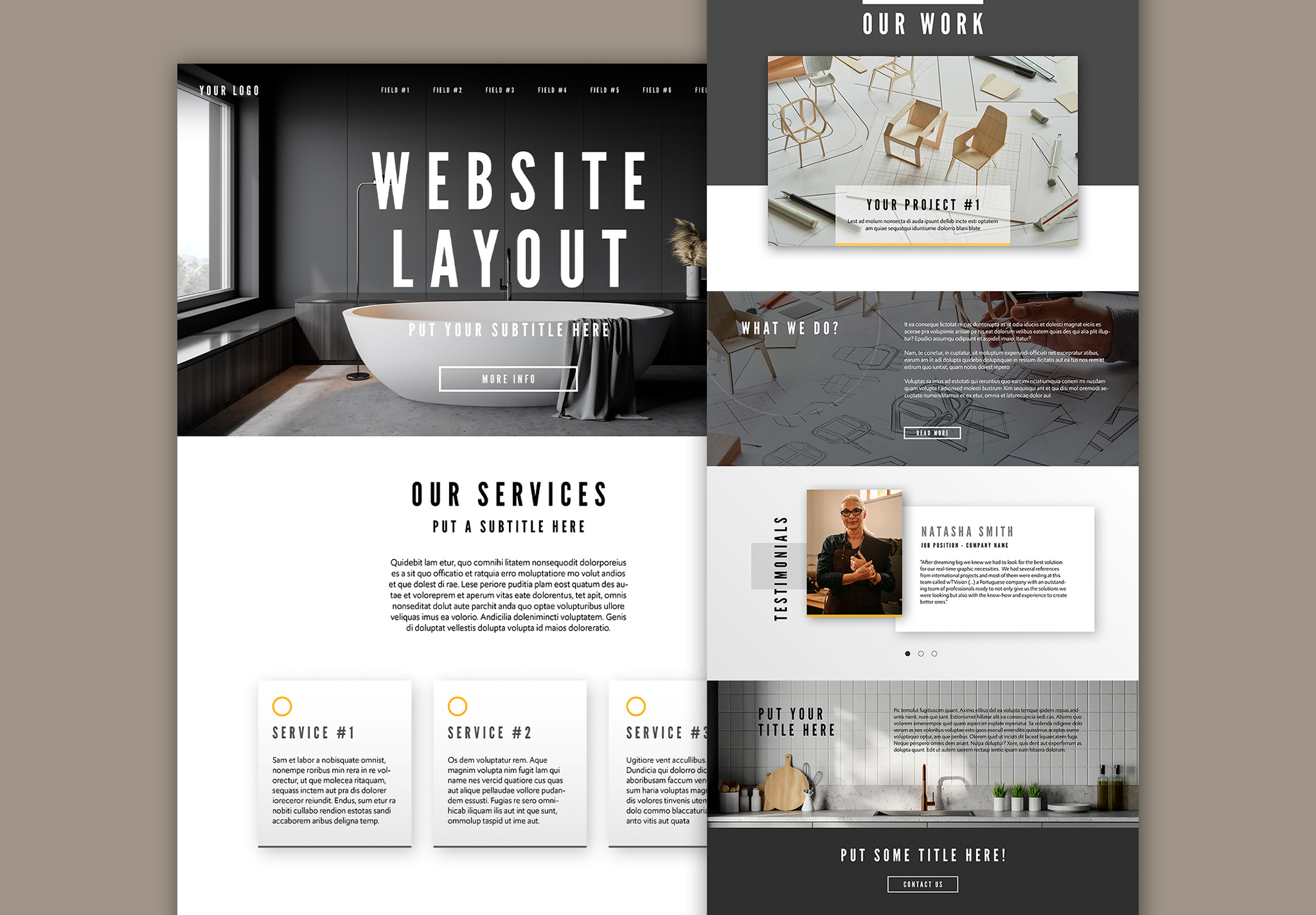 Website Layout by Tomsarraipodesign | Creative Market