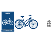 Stylish Bicycle Vector Set, a Transportation Illustration by CarWrap design (Thumbnail 3 of 3)