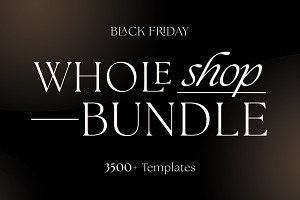 Whole Shop Bundle Templates