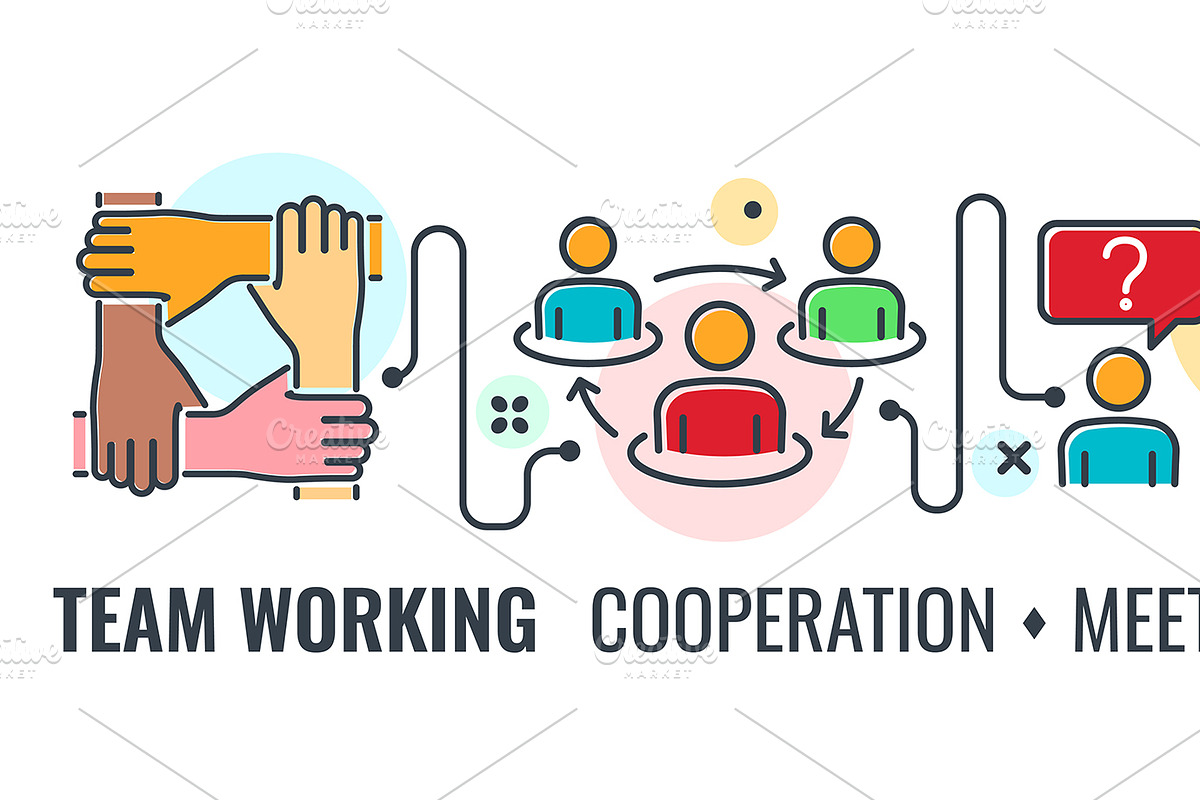 Partnership and Business Teamwork, a Person Illustration by TAlex (Photo 2 of 6)