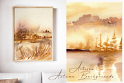 Artisan Autumn Watercolor Background, a Background Graphic by ArtMaslyana (Thumbnail 4 of 10)