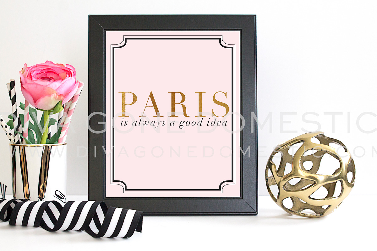 Frame Mock Up - Gold Pink & Black, a Print Template by avenuetwentyone (Photo 2 of 2)