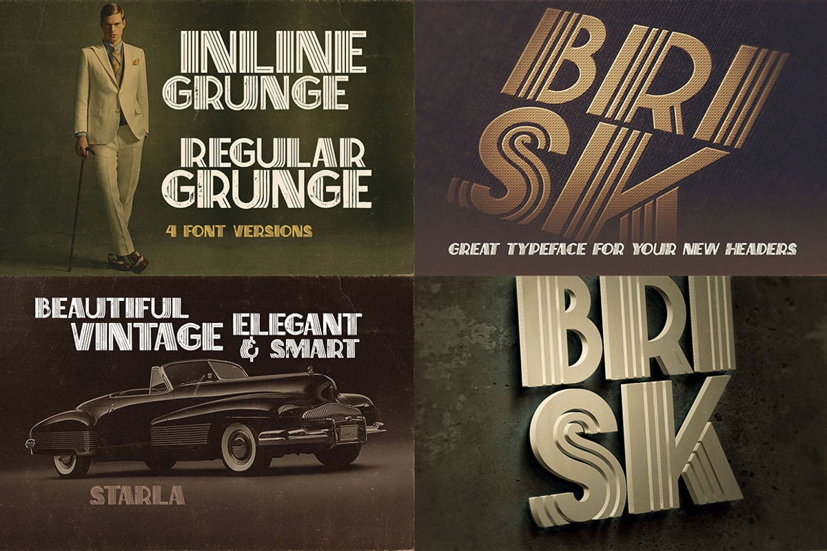 SALE 14 Display Fonts - 76 Fonts preview 5