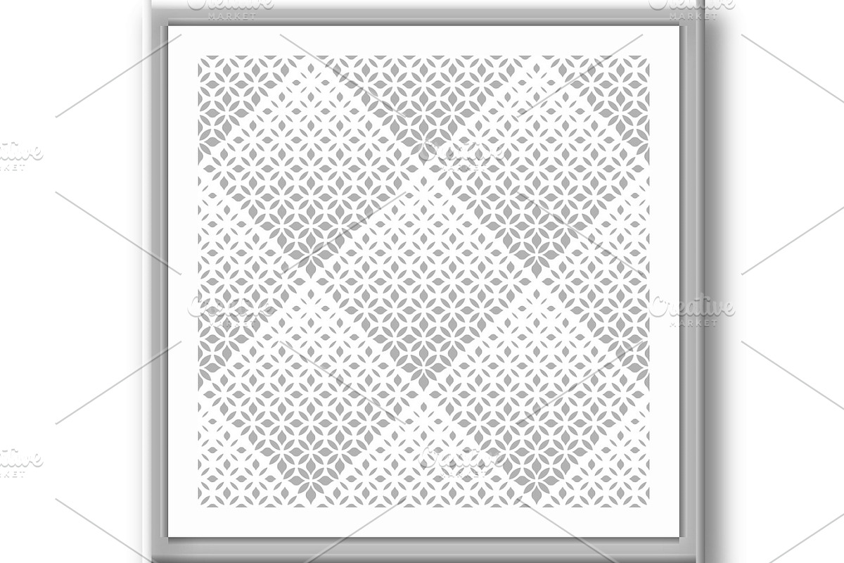 Geometric seamless floral pattern, a Pattern Graphic by RODINA (Photo 3 of 3)