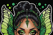 Verdant Veil:Emerald Fairy Portraits, an Illustration by ETARA by Mea Hau (Thumbnail 6 of 7)