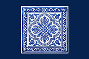 Mediterranean Tiles Azulejo Clipart, an Object Graphic by VectorPanther (Thumbnail 8 of 8)