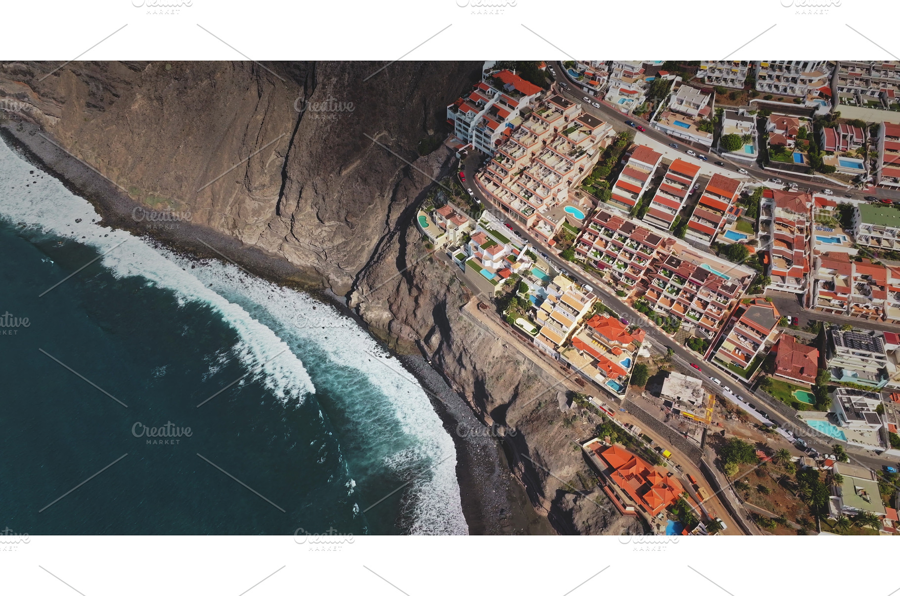 Los Gigantes coastline with ocean, an Architecture Photo by Goinyk