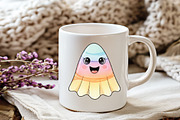 Cute Pastel Spooky Halloween Clipart, an Illustration by Watercolor design (Thumbnail 3 of 6)