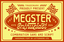Megster Racing Font Duo