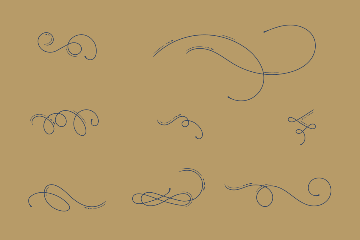 Over 300 Vector Flourishes Elements, an Object Graphic by Damien (Photo 4 of 7)