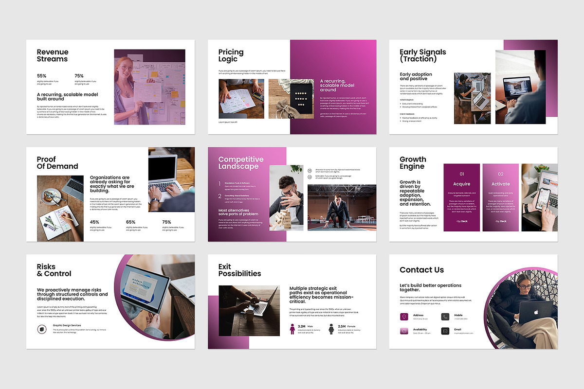 Pitch Deck Presentation Template, a Presentation Template by evgenystudio (Photo 7 of 8)
