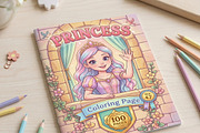 Magical Princess Coloring Book Vol47, a Person Illustration by ikarifq shop (Thumbnail 2 of 7)