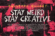 Twistype Quirky – Ugly Font, a Handwritten Font by decographstud (Thumbnail 2 of 7)