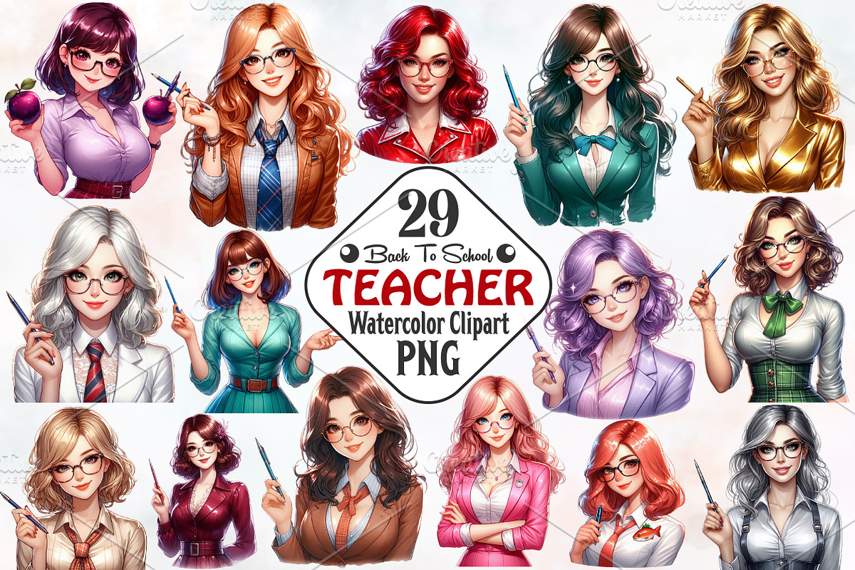 Back To School Teacher Sublimation, an Illustration by RobertsArt (Photo 1 of 7)