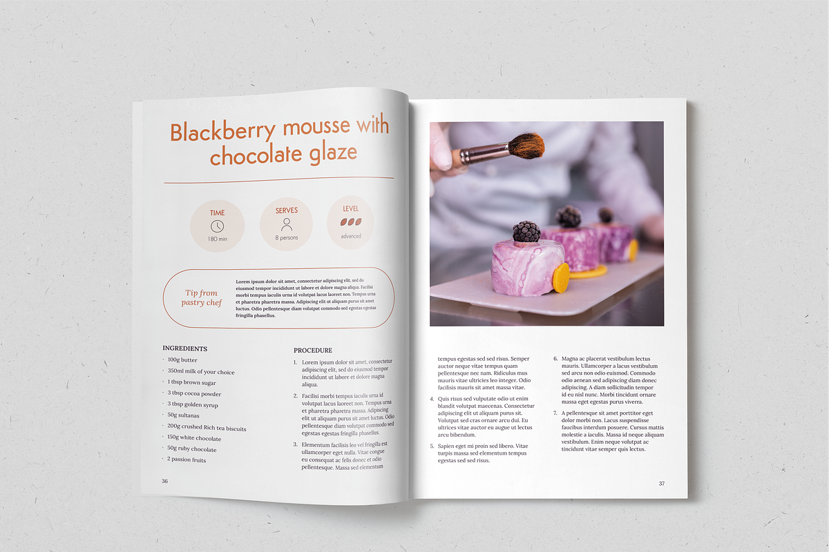 Chocolatier Recipe Book, a Print Template by SonaGeciova (Photo 20 of 25)