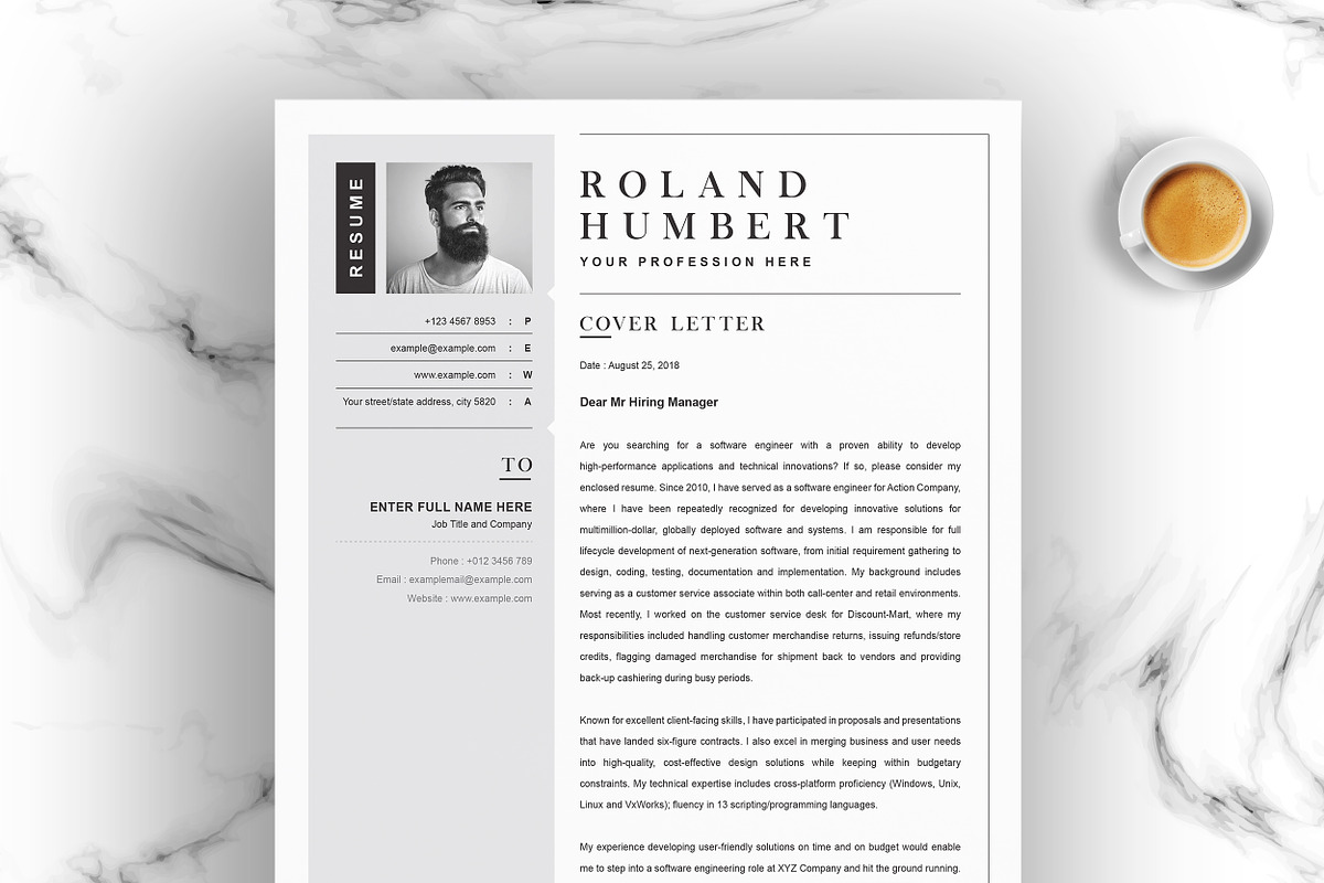 JOB WINNING RESUME - 50 TEMPLATES, a Resume Template by ResumeInventor (Photo 121 of 184)
