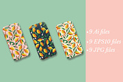 Fruit Patterns VECTOR, a Pattern Graphic by Blue Lela Design (Thumbnail 6 of 6)