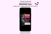 Instagram Booking Flyer Template, a Social Media Template by Cherry Paper Co (Thumbnail 1 of 2)