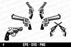 Set Of The Illustrations Of Revolver