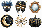 Luxury Black and Gold Halloween PNG, an Illustration by Craft Nest (Thumbnail 4 of 6)