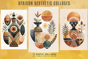 African Aesthetic Collages