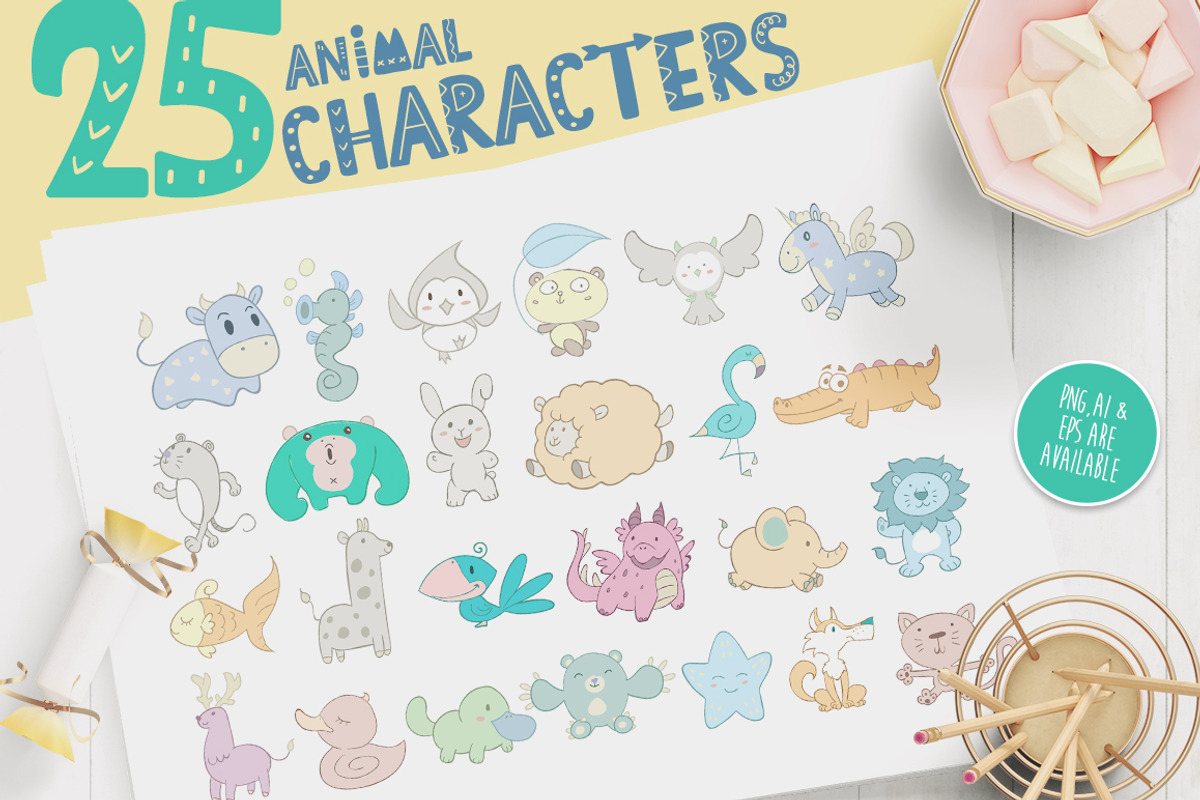 Animal Decorative For Kids, an Animal Illustration by Eviory (Photo 2 of 16)