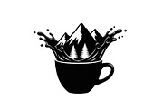 Mountain Coffee Cup Design Bundle, an Illustration by yasushie (Thumbnail 23 of 31)